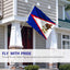 Bandera Samoa Americana 3x5ft Poliéster Ojales Latón