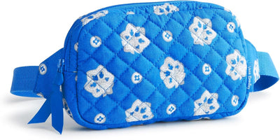 Bolsa viaje algodón bandana azul rey/rojo