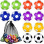 12 Pelotas Futbolín 1.41pulg Multicolor con Bolsa Negro