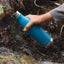 2 Botellas agua aisladas acero inox doble pared 17oz Azul