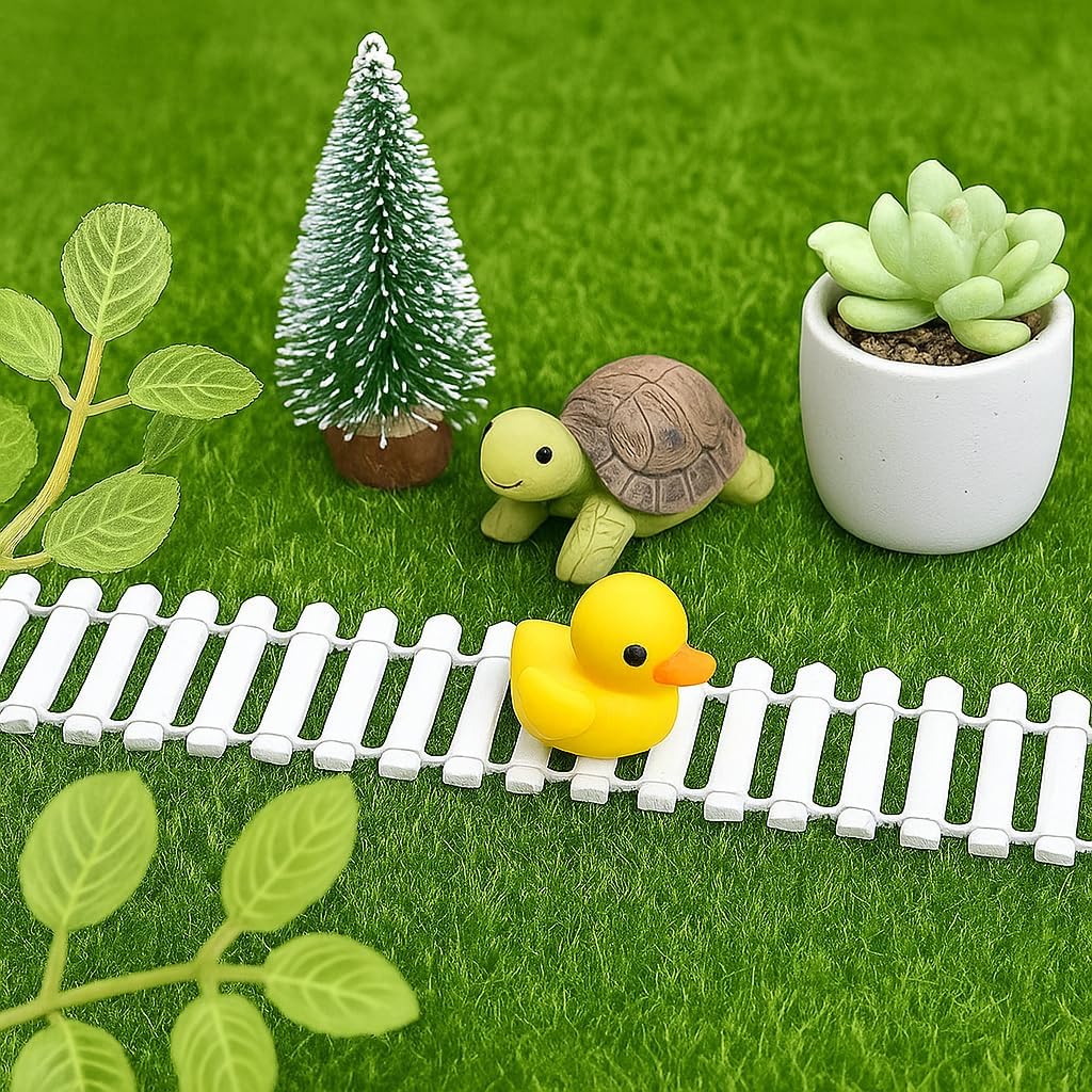 Jardín hadas miniatura 40pulg decoración navidad musgo madera