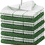 8 Pzas Paños Cocina Algodón Reutilizables 12x12pulg Verde