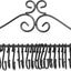 Estante pared espirales metal negro 20 collares para cosméticos
