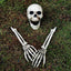 Estacas calavera esqueleto decoración Halloween patio