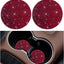 2 Tapetes Auto con Cristales Strass Antideslizantes