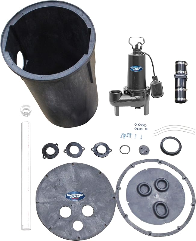 Bomba aguas residuales hierro fundido 1/2 HP Negro