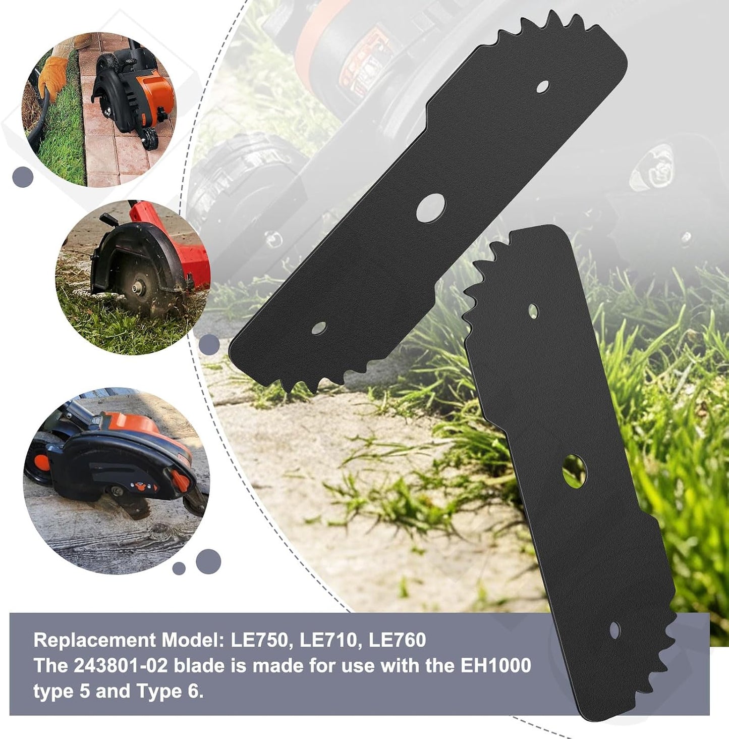 Cuchilla repuesto borde 7.5" comp LE750 LE710 LE760