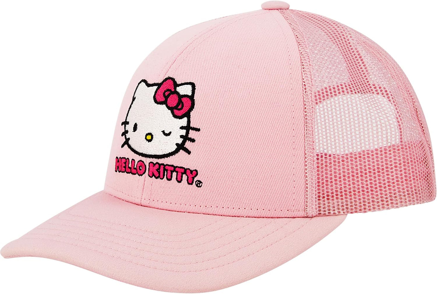 Sombrero Hello Kitty para mujer ajustable con ala curva