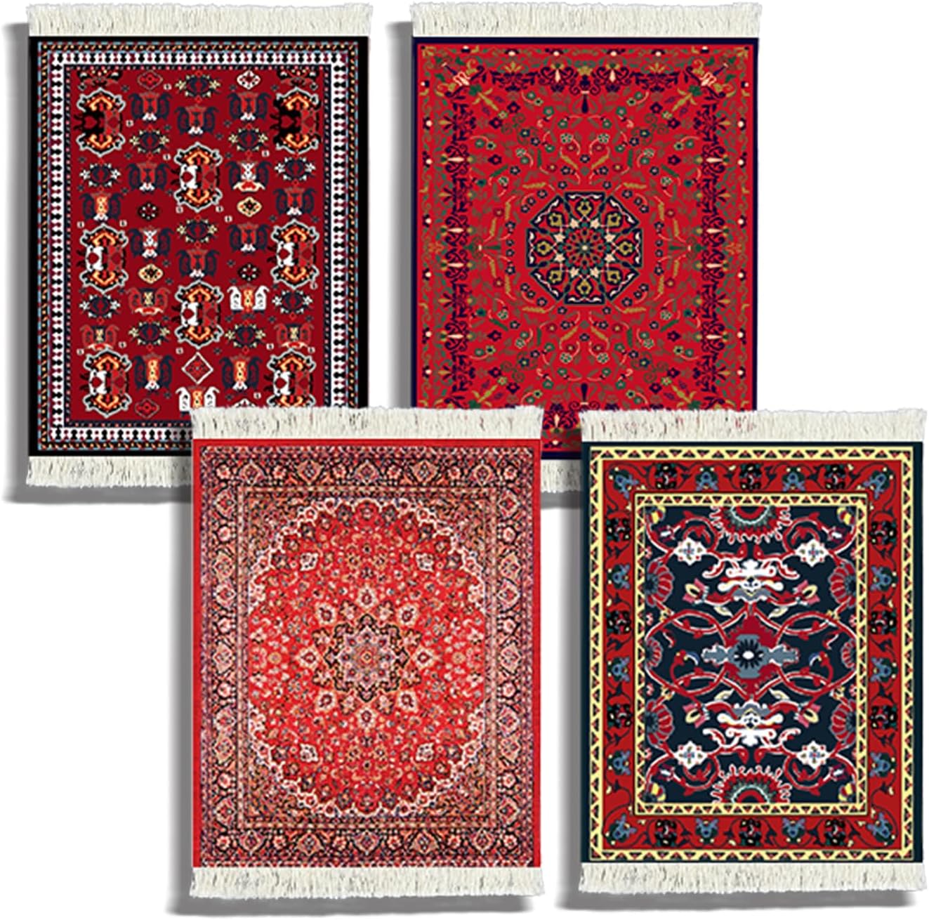 Juego posavasos estilo oriental absorbente para mesa café