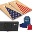 Set cornhole con bolsas maíz estuche transporte luces LED