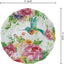 Set 6 platos llanos melamina flor 11pulg sin BPA
