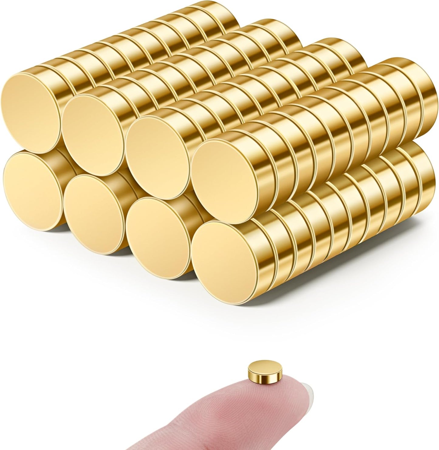 80 Pzas Imanes Neodimio 6x2mm para Refrigerador Pizarra