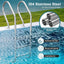 Escalera piscina 3 escalones acero inox antiderrap
