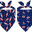 Bandana ajustable perro 4 de julio bandera estadounidense