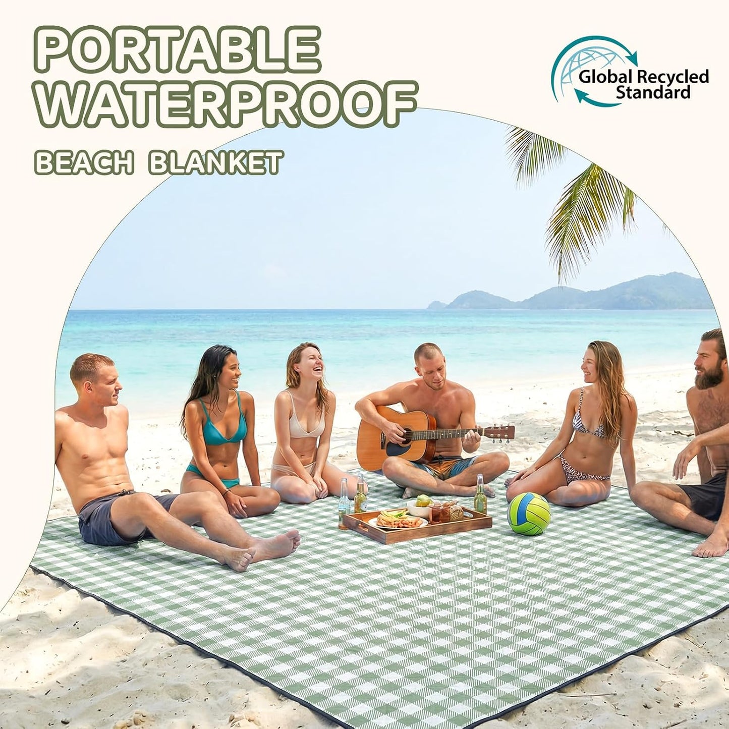 Manta Picnic Impermeable Extra Grande Plegable