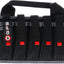 Bolsa cargadores con gancho y bucle ajustable 10 pzas negro