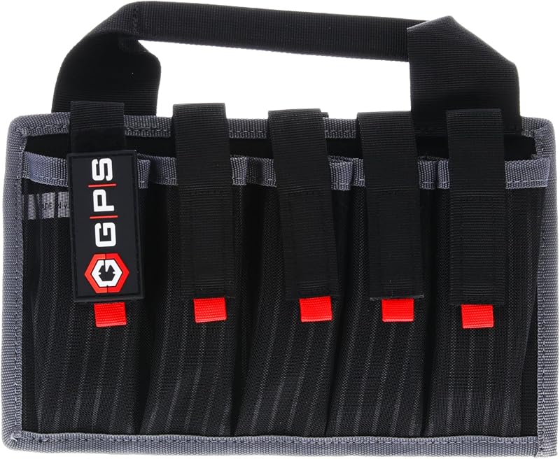 Bolsa cargadores con gancho y bucle ajustable 10 pzas negro