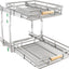 Organiz. gabinete 2 niveles 17x21" estantes deslizantes