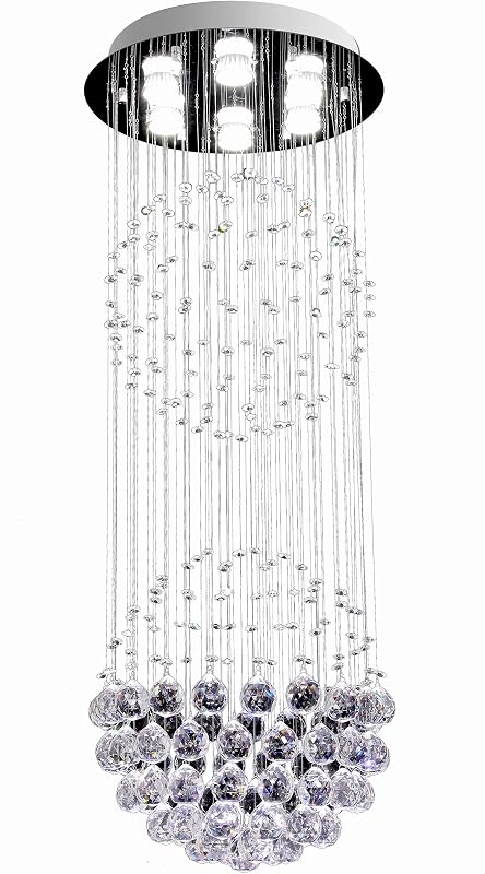 Candelabro Led Colgante Techo 6 Bombillas Gu10