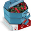 Bolsa Navidad rígida con bolsillos doble cremallera 30" azul