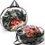 2 Pzas Bolsa Almacenamiento Coronas 30x8" Doble Cremallera