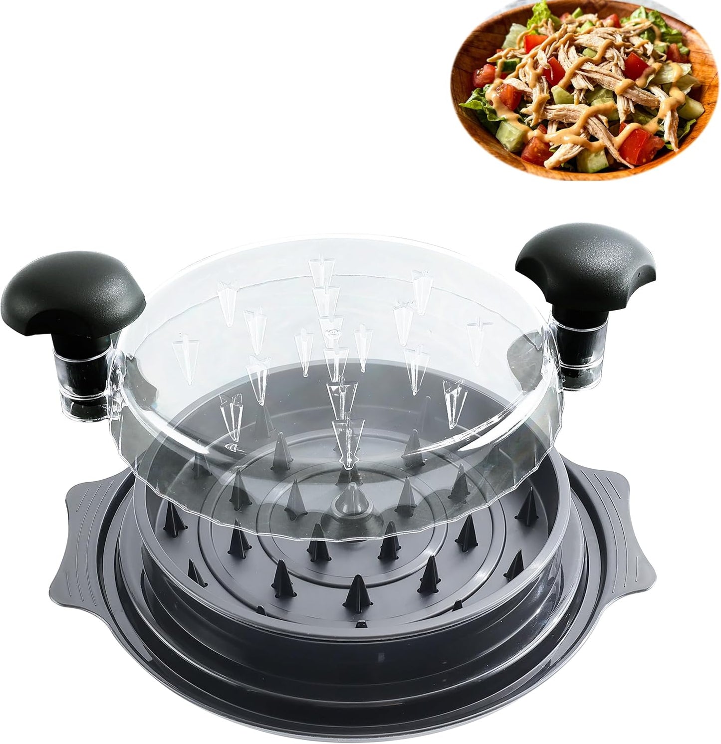 Trituradora carne 10pulg diseño visible base antiderrap negro