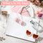 6 Pzas Bolsas Lona Personalizadas con Pompones Blanco