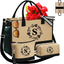 Bolsas yute personalizadas con iniciales 3 Pzas para mujer