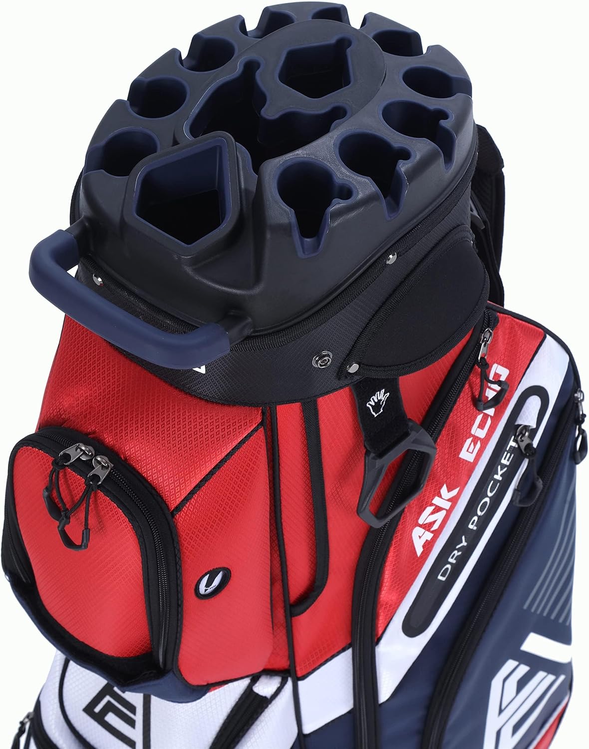 Bolsa carrito golf 14 divisiones asas funda impermeable