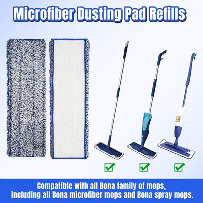 3 Pzas Almohadillas Microfibra para Bona Pisos Dura