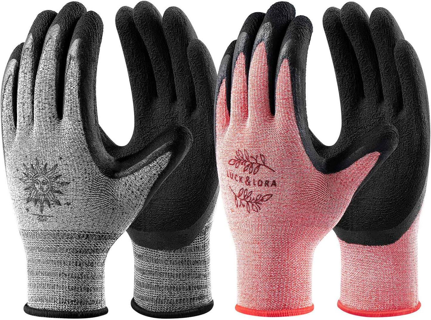 Guantes jardinería 6 Pzas natural latex con agarre