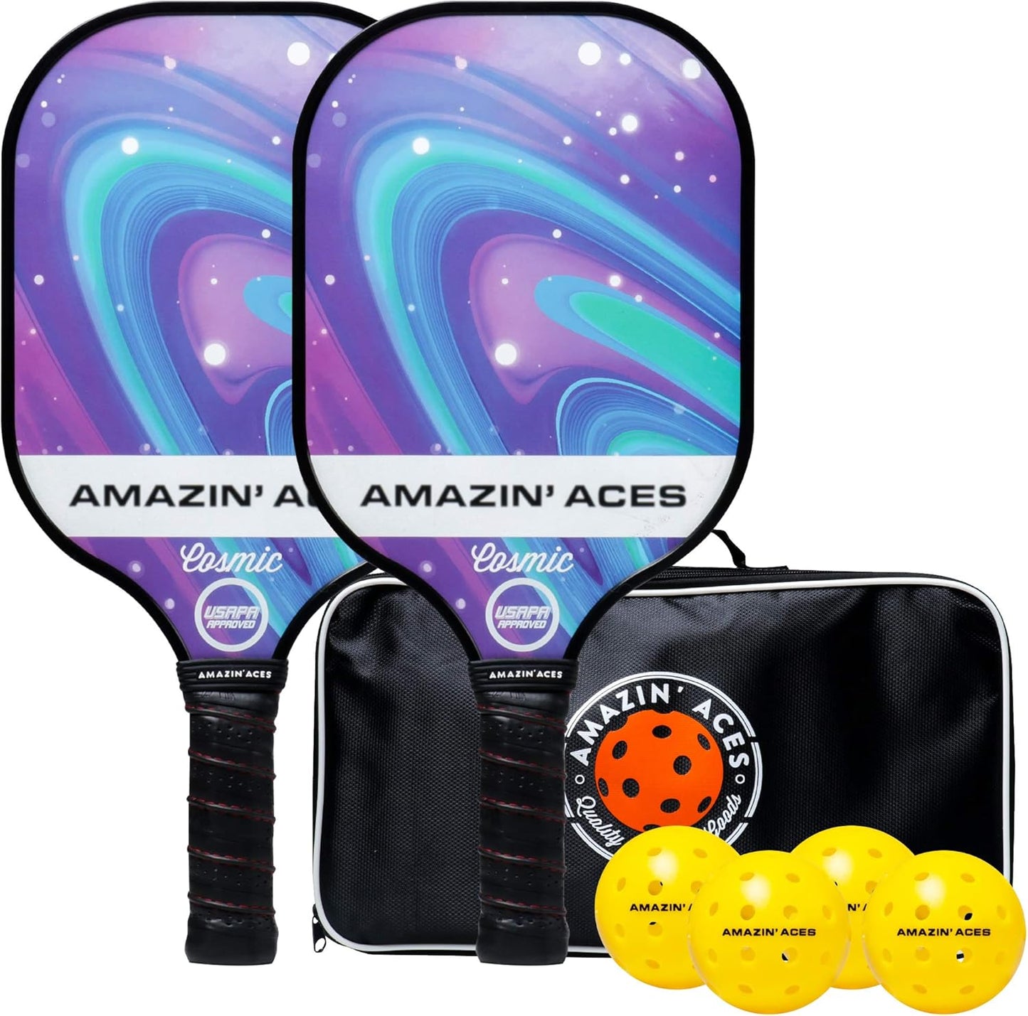 Set paletas pickleball grafito 2 o 4 palas acolchado