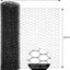 Red de alambre hexagonal galvanizada 13.7x80pulg