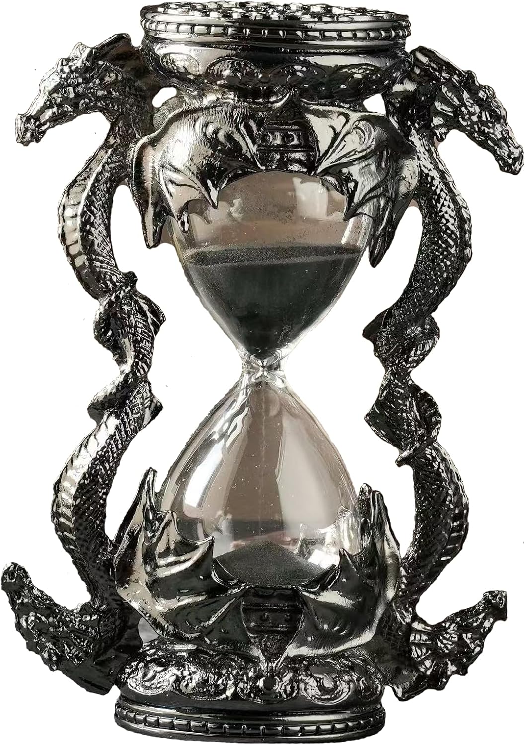 Temporizador arena dragón negro 6pulg 15min decorativo