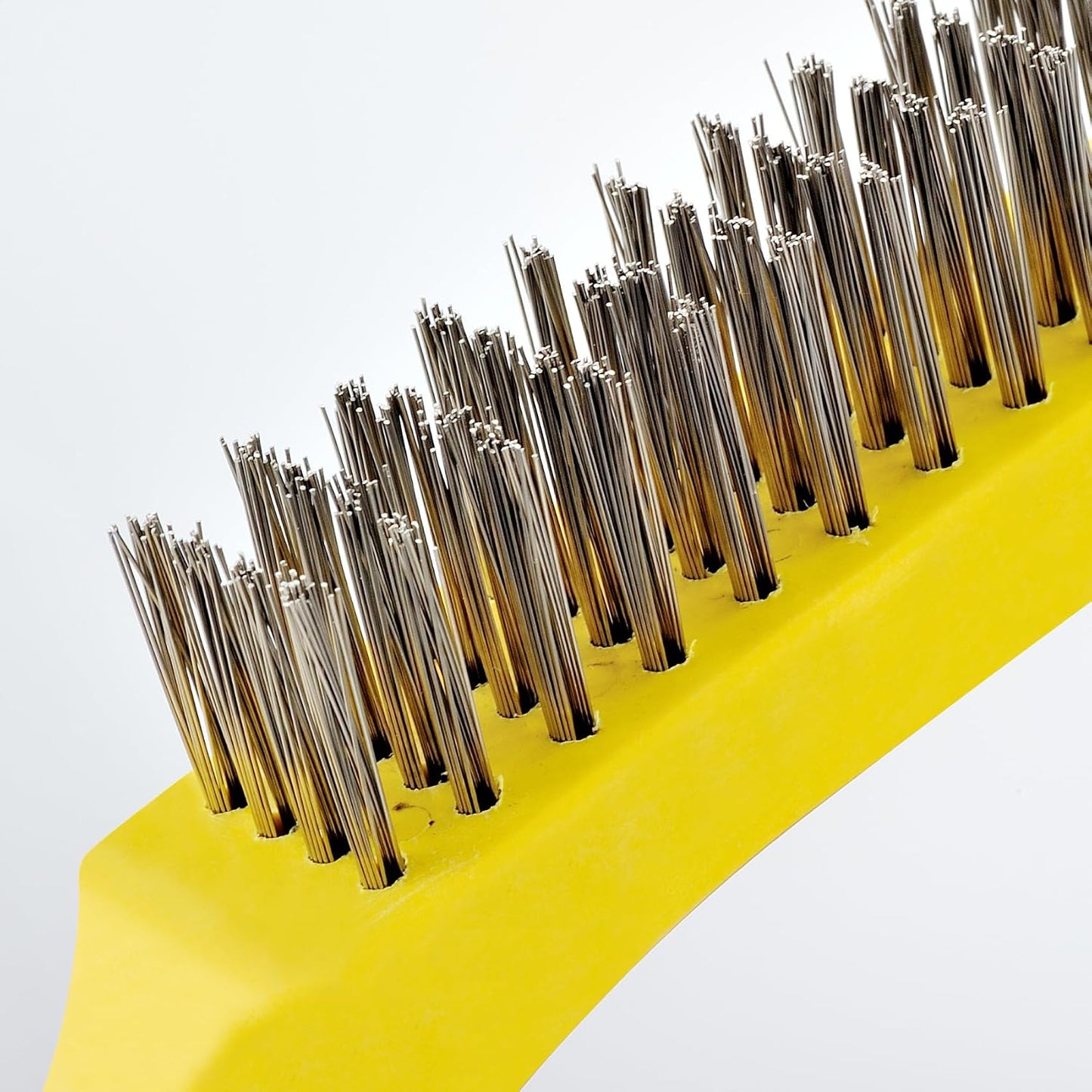 Set 2 Cepillos Alambre Acero Inox 11pulg Mango Plástico