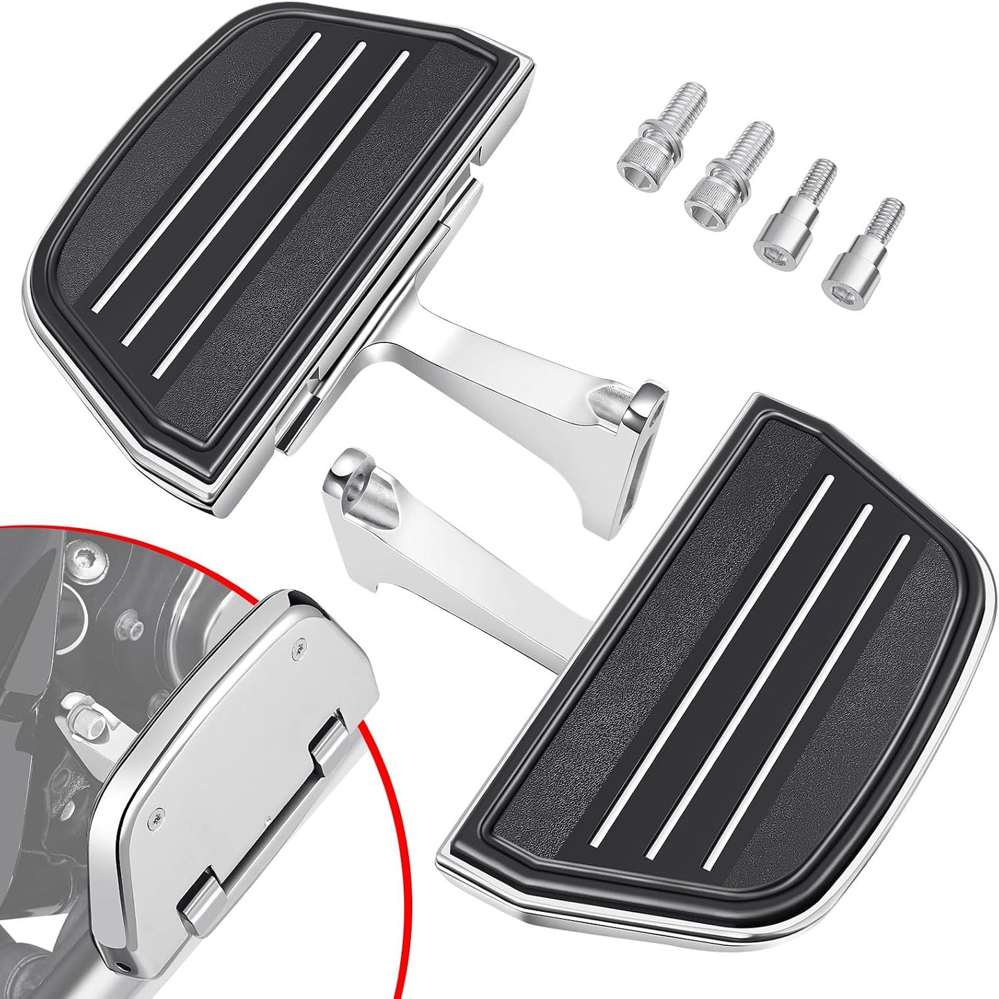 Estribos pasajero acero inox comp Harley Davidson 93-25