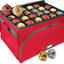 Contenedor navidad 72pzas tela duradera divisores ajustables
