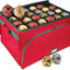 Contenedor navidad 72pzas tela duradera divisores ajustables