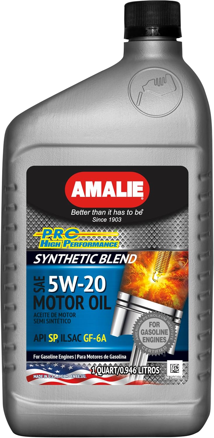 Aceite motor sintético 5w-20 1qt botella set 12
