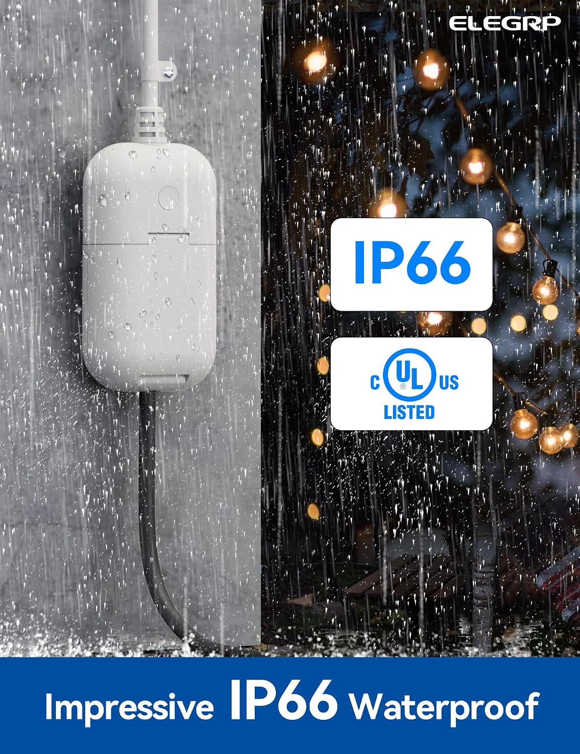 Enchufe wifi ip66 exterior con alexa y google