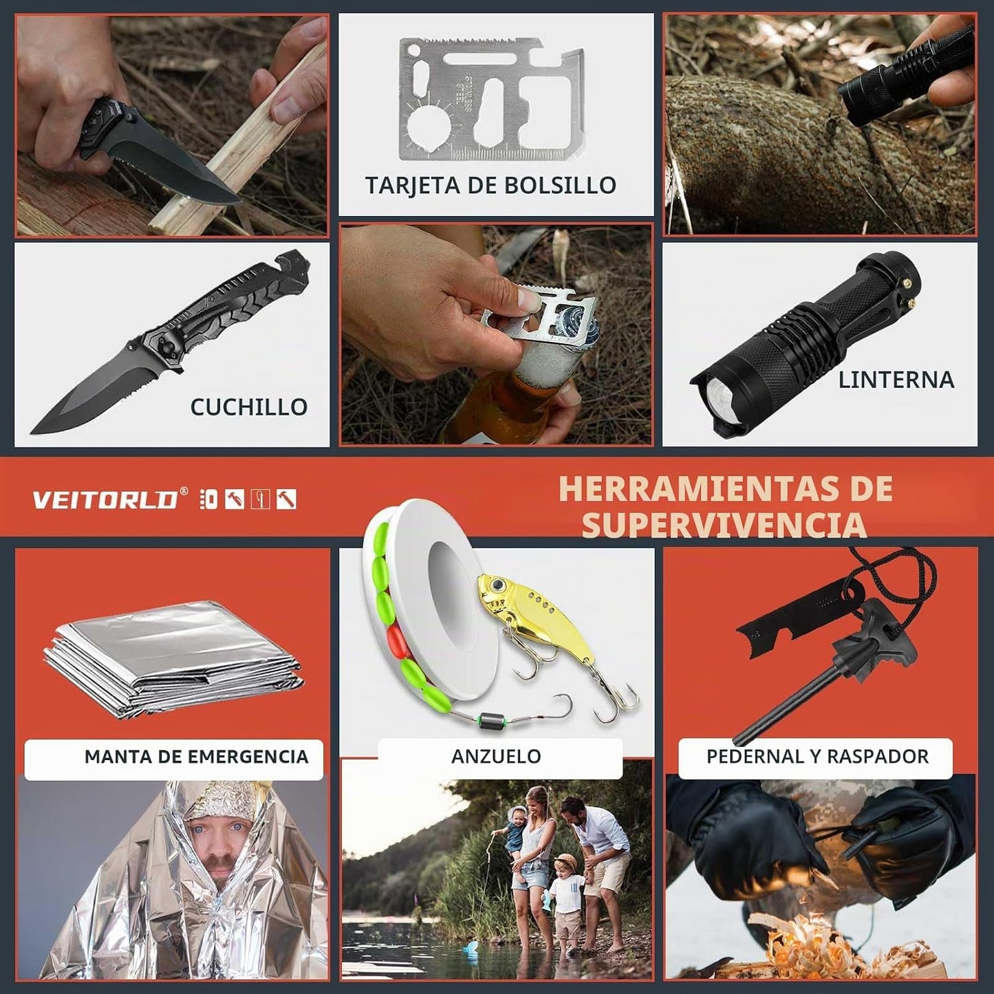 Regalo hombre padre hijo hijo regalo pesca caza 12"