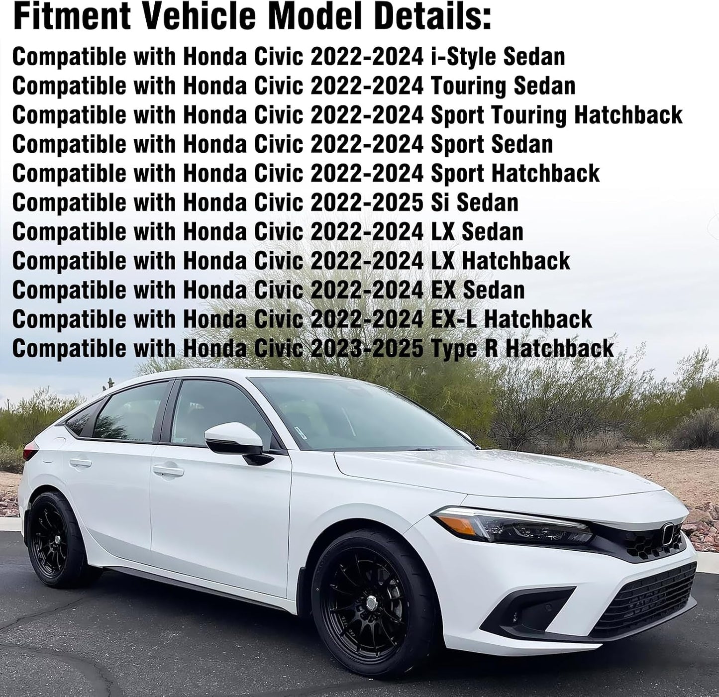 Repuesto espejo lateral Honda Civic 11ª gen 22-25 derecho