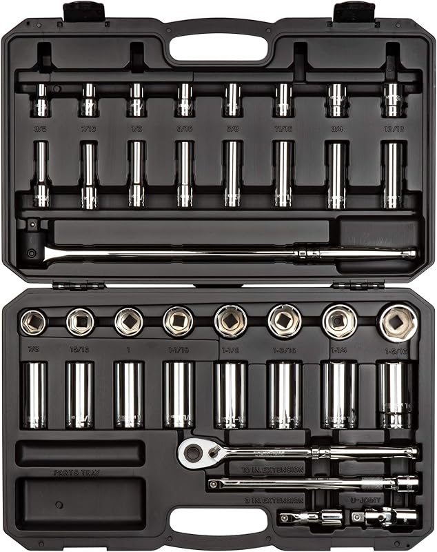 Set trinquete 6 puntos 1/2" 37pzas
