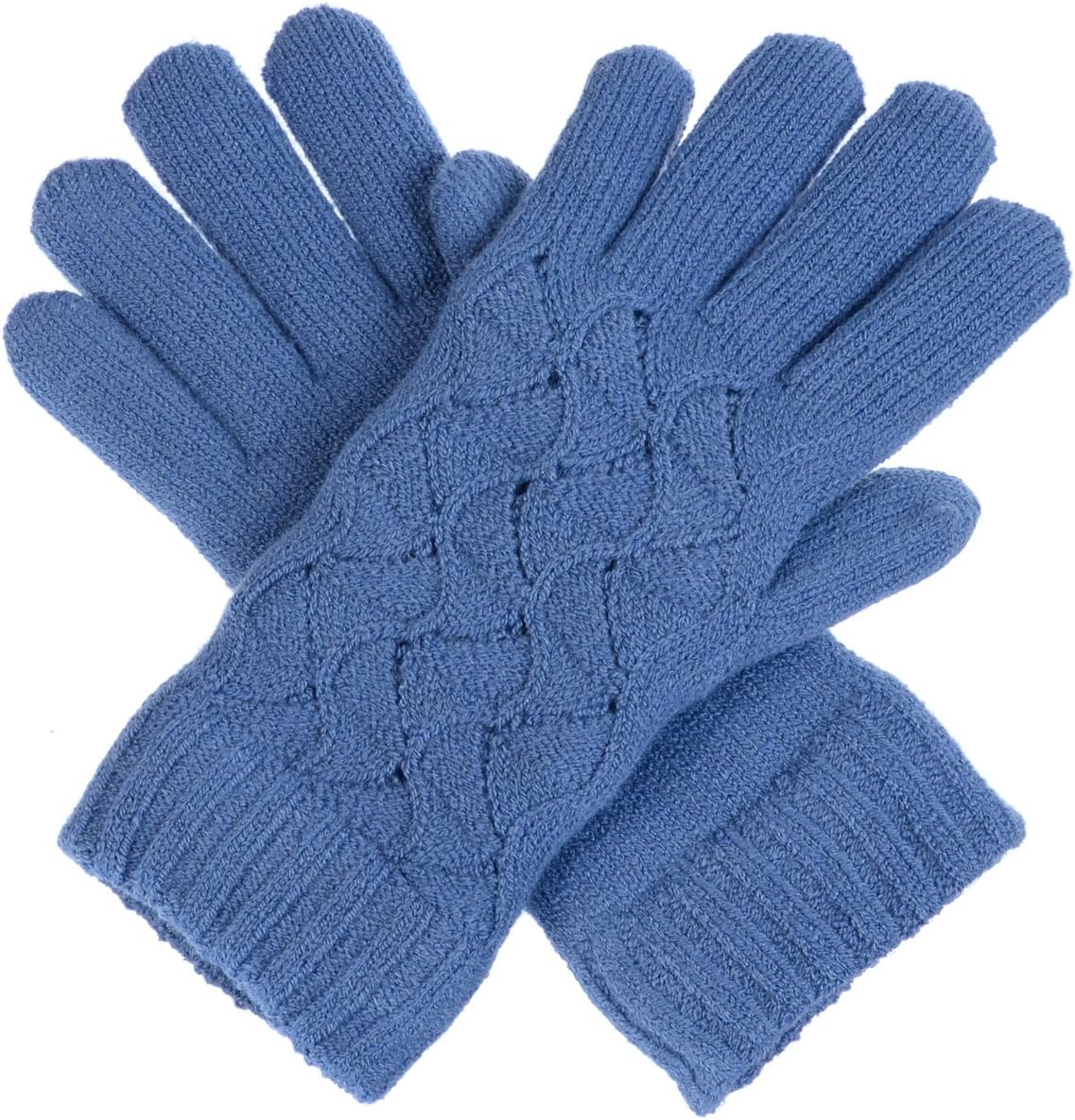 Guantes punto forro polar mujer