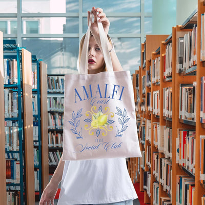 Bolso Tote Capri Italia Amalfi Blanco
