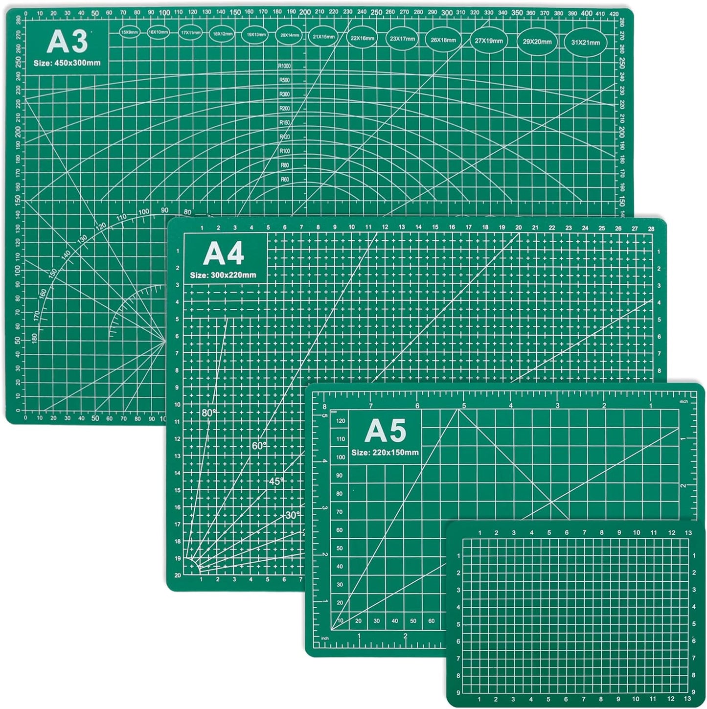 Alfombrilla corte doble cara 5 capas giratoria para manualidades