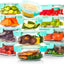 12 Pzas Recipientes Vidrio Almacenamiento Comida Tapas Verde