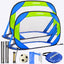 Set portería fútbol 2 pelotas desplegables con bolsa