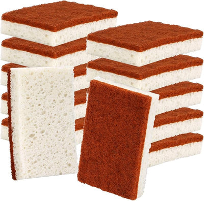 Esponja fibra palma biodegradable 12 pzas para lavar platos