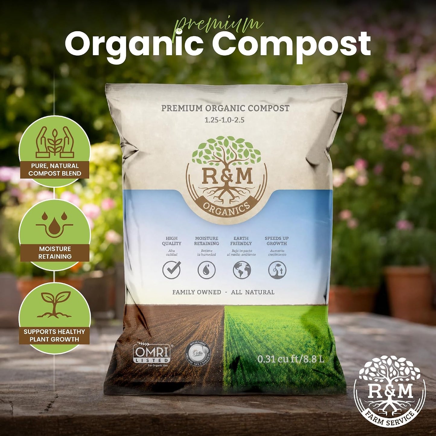 Compost orgánico premium